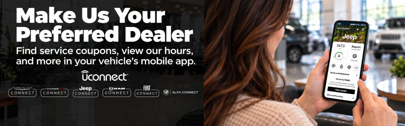 uconnect® make us your preferred dealer | Chrysler Corner Inc in Liberal KS